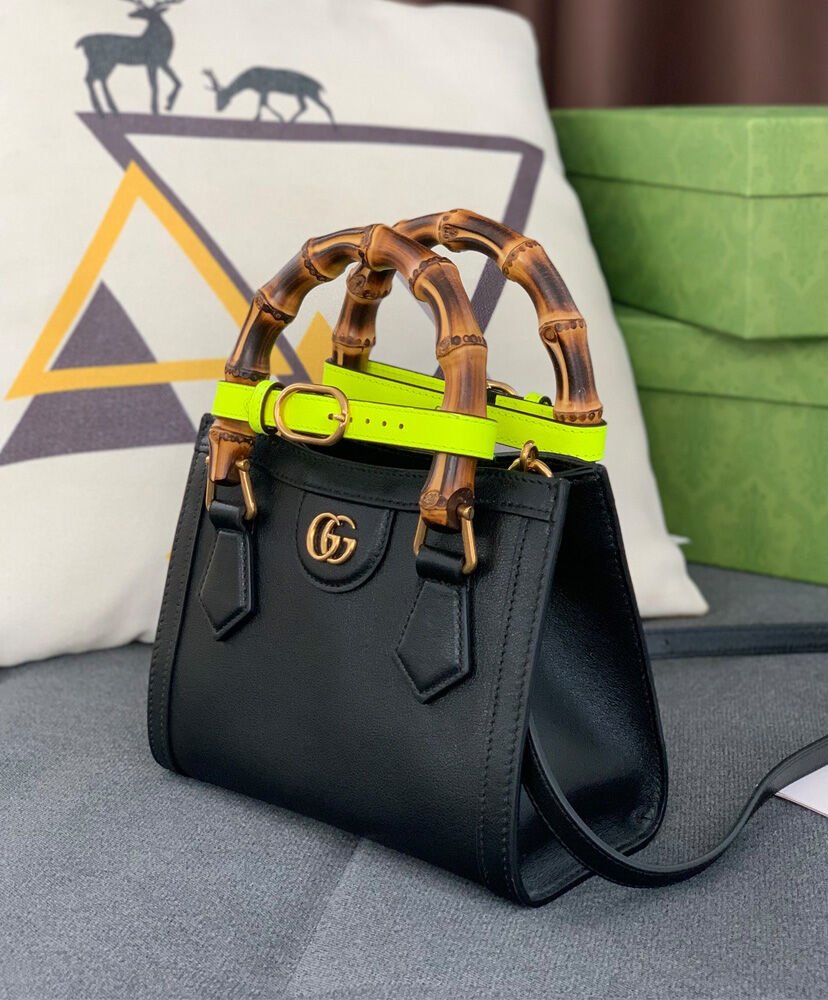 Gucci Diana Mini Tote Bag 655661 Black - Image 4