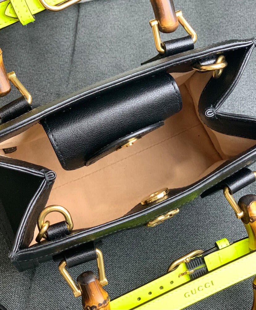 Gucci Diana Mini Tote Bag 655661 Black - Image 9