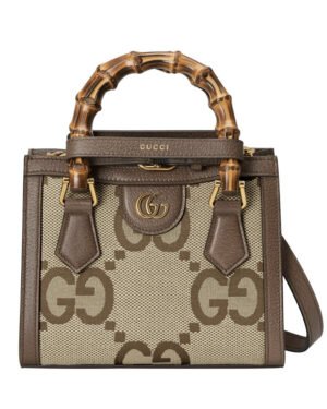 Gucci Diana Jumbo GG Mini Tote Bag 655661 Dark Coffee