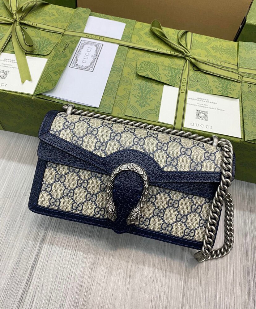 Gucci Dionysus Small GG Shoulder Bag 499623 Dark Blue - Image 2