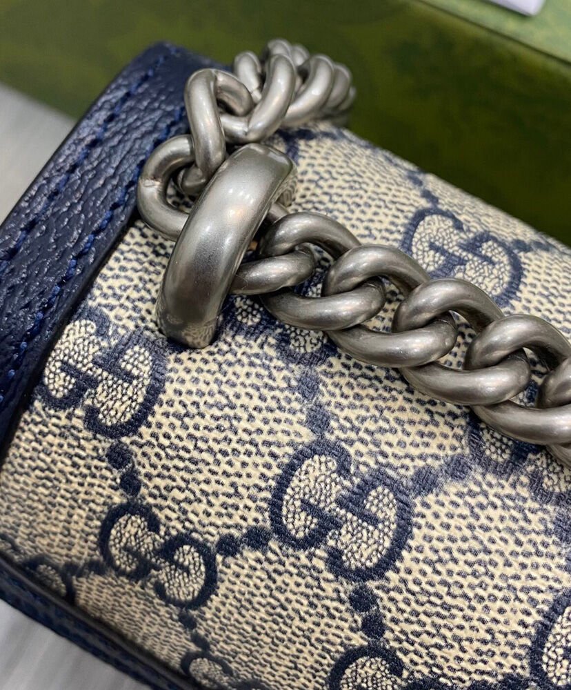 Gucci Dionysus Small GG Shoulder Bag 499623 Dark Blue - Image 5