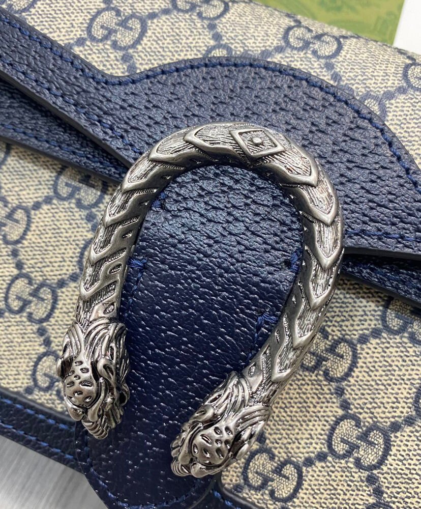 Gucci Dionysus Small GG Shoulder Bag 499623 Dark Blue - Image 7