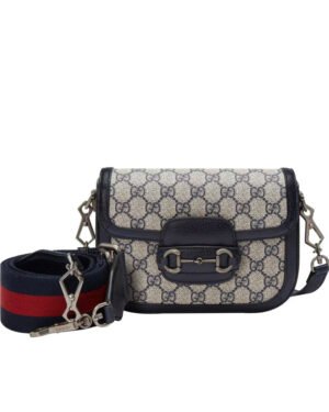 Gucci Horsebit 1955 GG Mini Bag 658574 Dark Blue