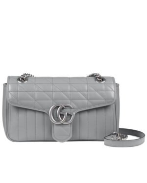 Gucci GG Marmont Small Shoulder Bag 443497 Gray