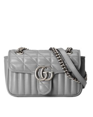 Gucci GG Marmont Mini Shoulder Bag 446744 Gray