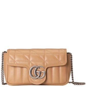 Gucci GG Marmont super mini bag 476433S Apricot