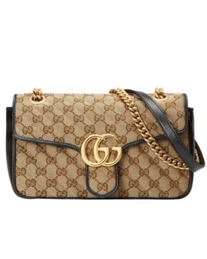Gucci GG Marmont small shoulder bag 443497 Apricot