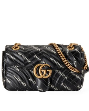 Gucci Hacker Project small GG Marmont bag 443497 Black