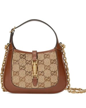 Gucci Jackie 1961 Mini GG Shoulder Bag 675799 Coffee