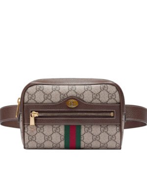 Gucci Ophidia GG Supreme small belt bag 517076 Dark Coffee