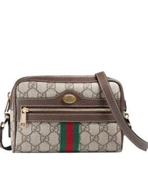 Gucci Ophidia GG Supreme mini bag 517350 Dark Coffee