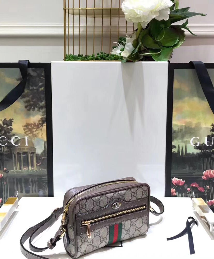 Gucci Ophidia GG Supreme mini bag 517350 Dark Coffee - Image 4