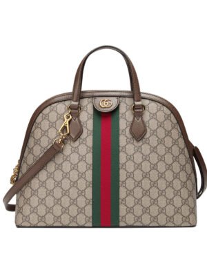Gucci Ophidia GG medium top handle bag 524533 Dark Coffee