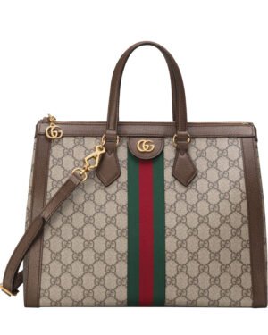 Gucci Ophidia GG medium top handle bag 524537 Dark Coffee