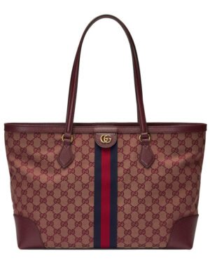 Gucci Ophidia Medium Tote With Web 631685 Mauve