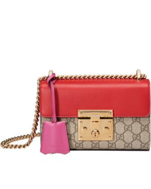Gucci Padlock Small GG Shoulder Bag 409487 Peachblow