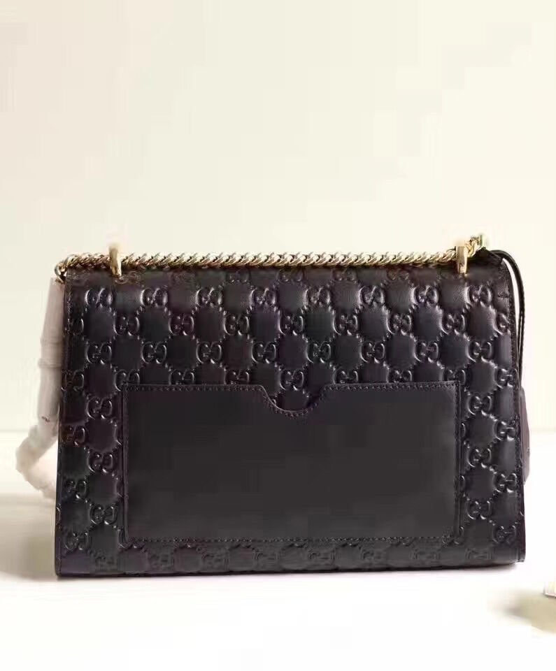Gucci Padlock medium Gucci Signature shoulder bag 409486 Black - Image 4
