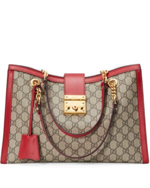 Gucci Padlock medium GG shoulder bag 479197 Red