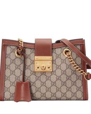 Gucci Padlock Supreme shoulder bag 498156 Coffee