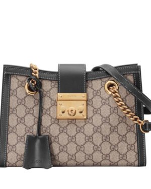 Gucci Padlock Supreme shoulder bag 498156 Black