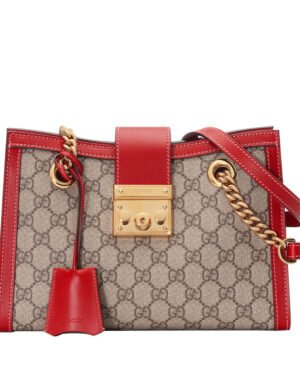 Gucci Padlock Supreme shoulder bag 498156 Red