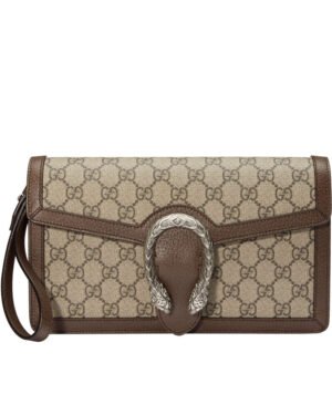 Gucci Dionysus GG Supreme clutch 621197 Dark Coffee