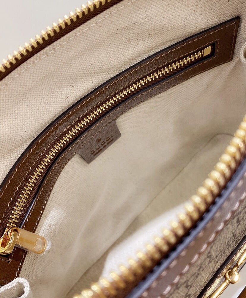 Gucci 1955 Horsebit small top handle bag 621220 Coffee - Image 9