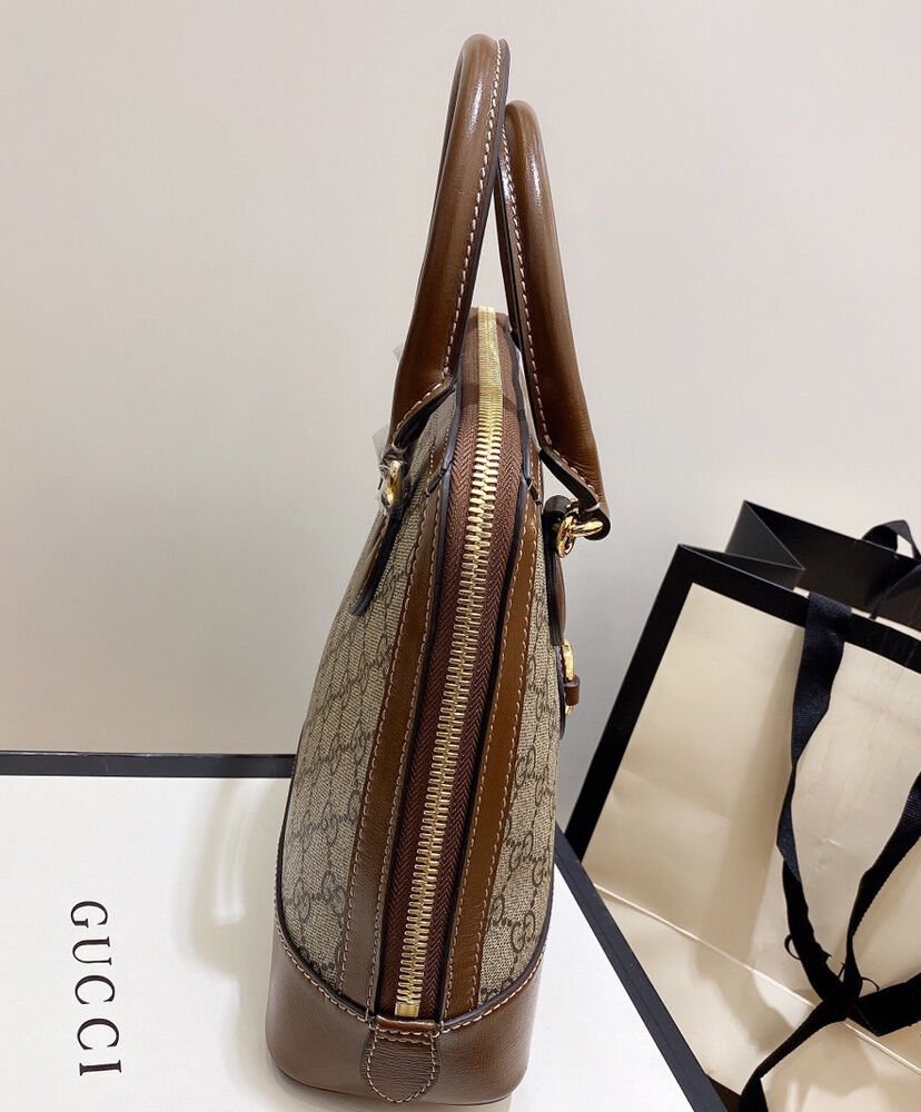 Gucci 1955 Horsebit small top handle bag 621220 Coffee - Image 3