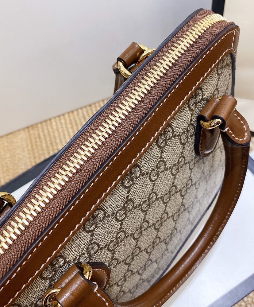 Gucci 1955 Horsebit small top handle bag 621220 Coffee - Image 8