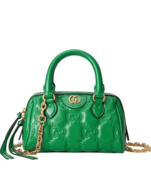 Gucci GG Matelasse Leather Mini Bag 702251 Green