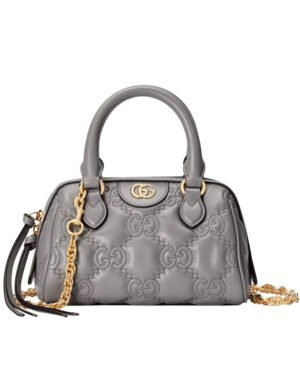 Gucci GG Matelasse Leather Mini Bag 702251 Gray