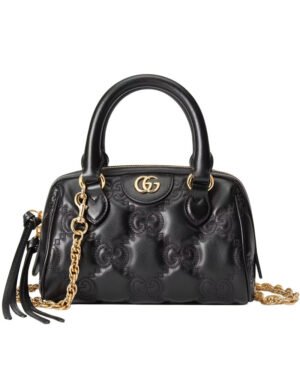 Gucci GG Matelasse Leather Mini Bag 702251 Black