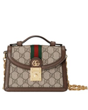Gucci Ophidia GG Mini Shoulder Bag Dark Coffee