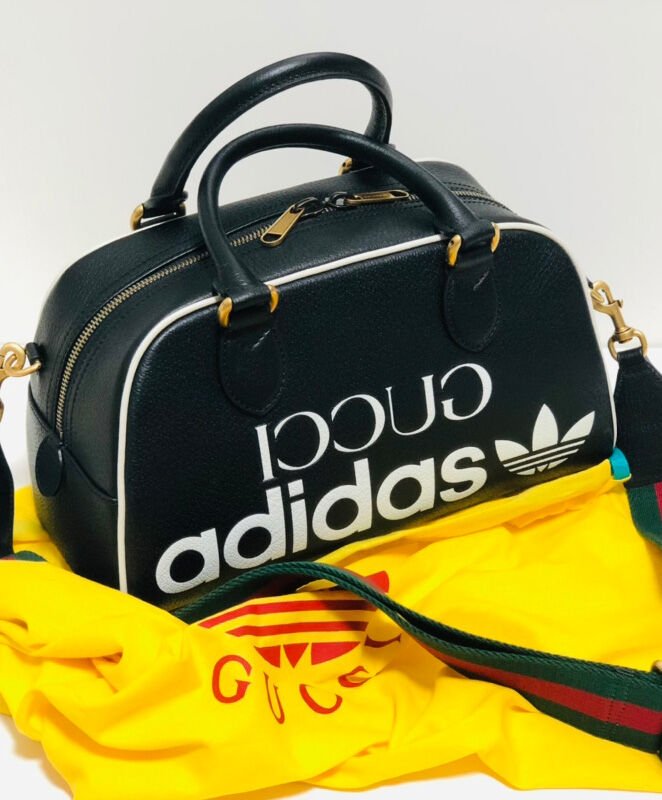 Gucci x adidas Mini Duffle Bag 702397 Black - Image 2
