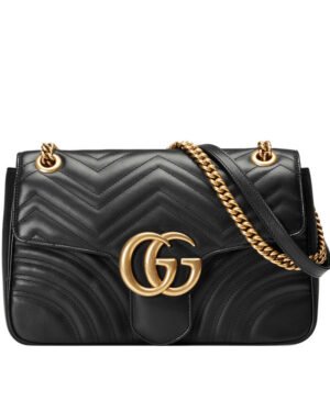 Gucci GG Marmont Matelasse Shoulder Bag 443496 Black
