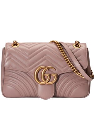 Gucci GG Marmont Matelasse Shoulder Bag 443496 Light Pink