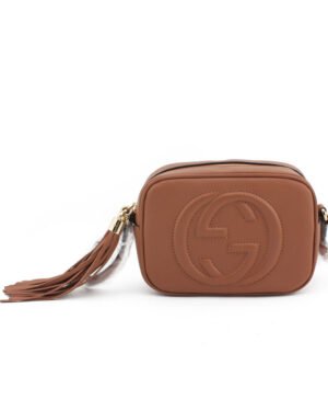 Gucci Soho small leather disco bag 308364 Coffee