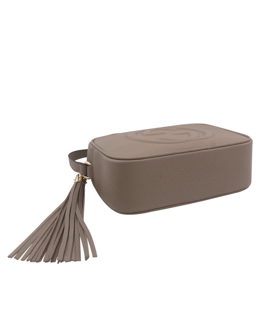 Gucci Soho small leather disco bag 308364 Silver Gray - Image 5