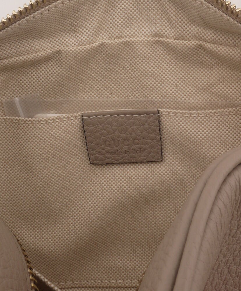 Gucci Soho small leather disco bag 308364 Silver Gray - Image 6