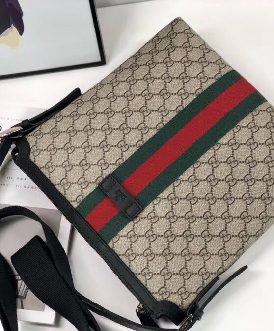 Gucci Web GG Supreme messenger 387111 Coffee - Image 6