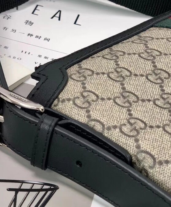 Gucci Web GG Supreme messenger 387111 Coffee - Image 7
