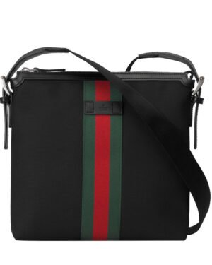 Gucci Web GG Supreme messenger 387111 Black