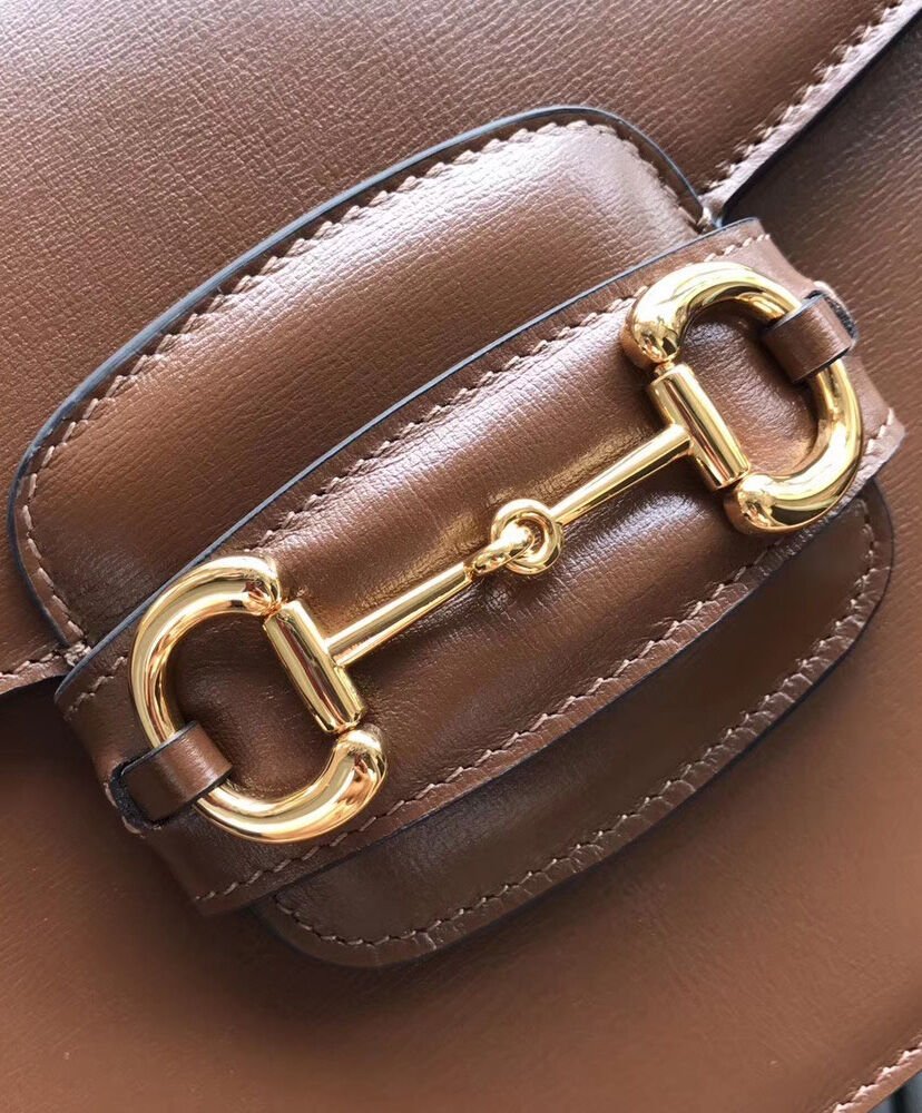 Gucci 1955 Horsebit small shoulder bag 602204 Coffee - Image 7