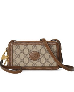 Gucci Mini Bag With Interlocking G 671674 Coffee
