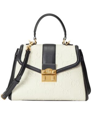Gucci Small GG Top Handle Bag 675791 Cream