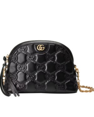 Gucci Matelasse Leather Shoulder Bag 702229 Black