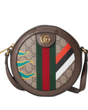 Gucci Round Shoulder Bag With Double G 574978 Dark Coffee