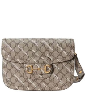 Gucci The Hacker Project Small Gucci Horsebit 1955 Bag 602204 Coffee