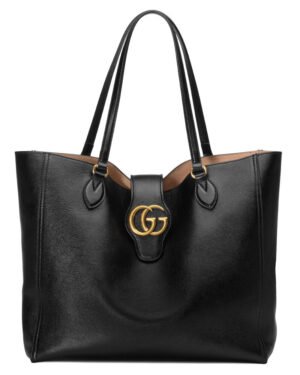 Gucci Medium Tote With Double G 649577 Black