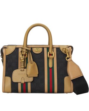 Gucci Small Canvas Top Handle Bag 715772 Brown
